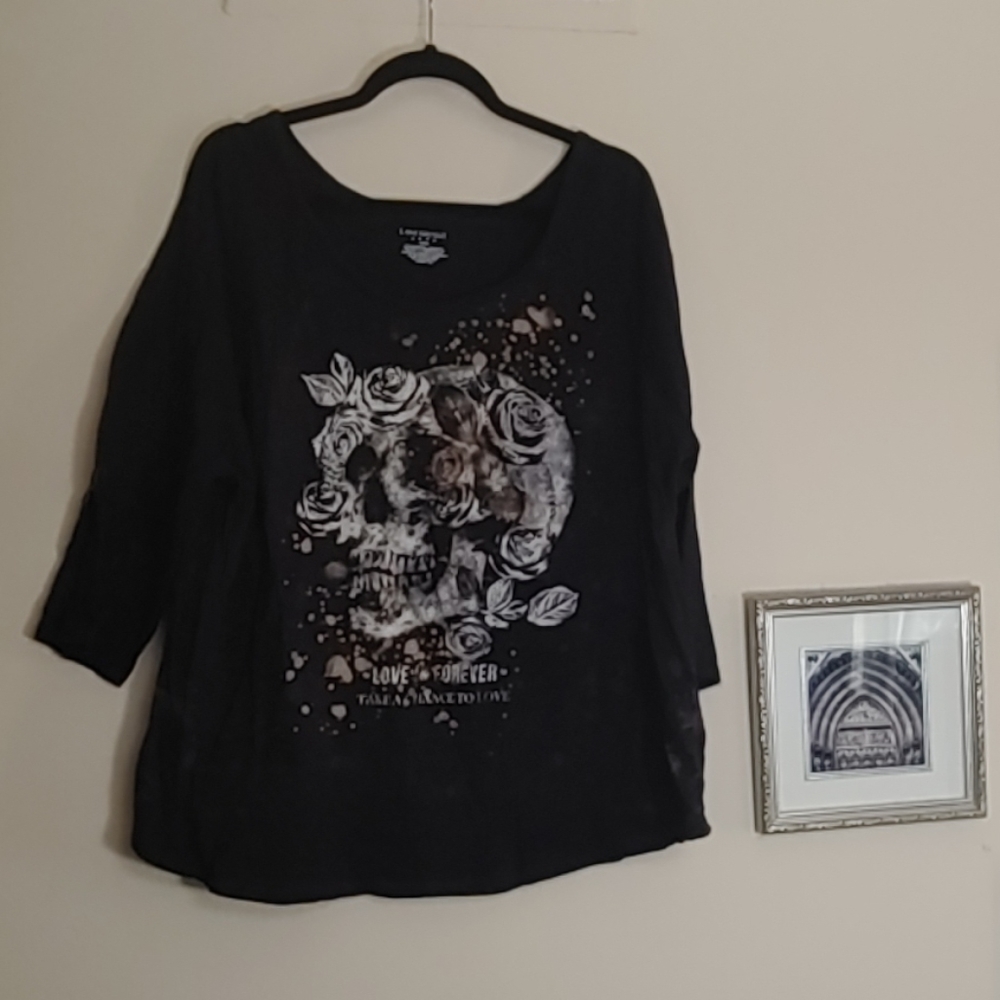 Lane Bryant skull print skirt. Size 18/20